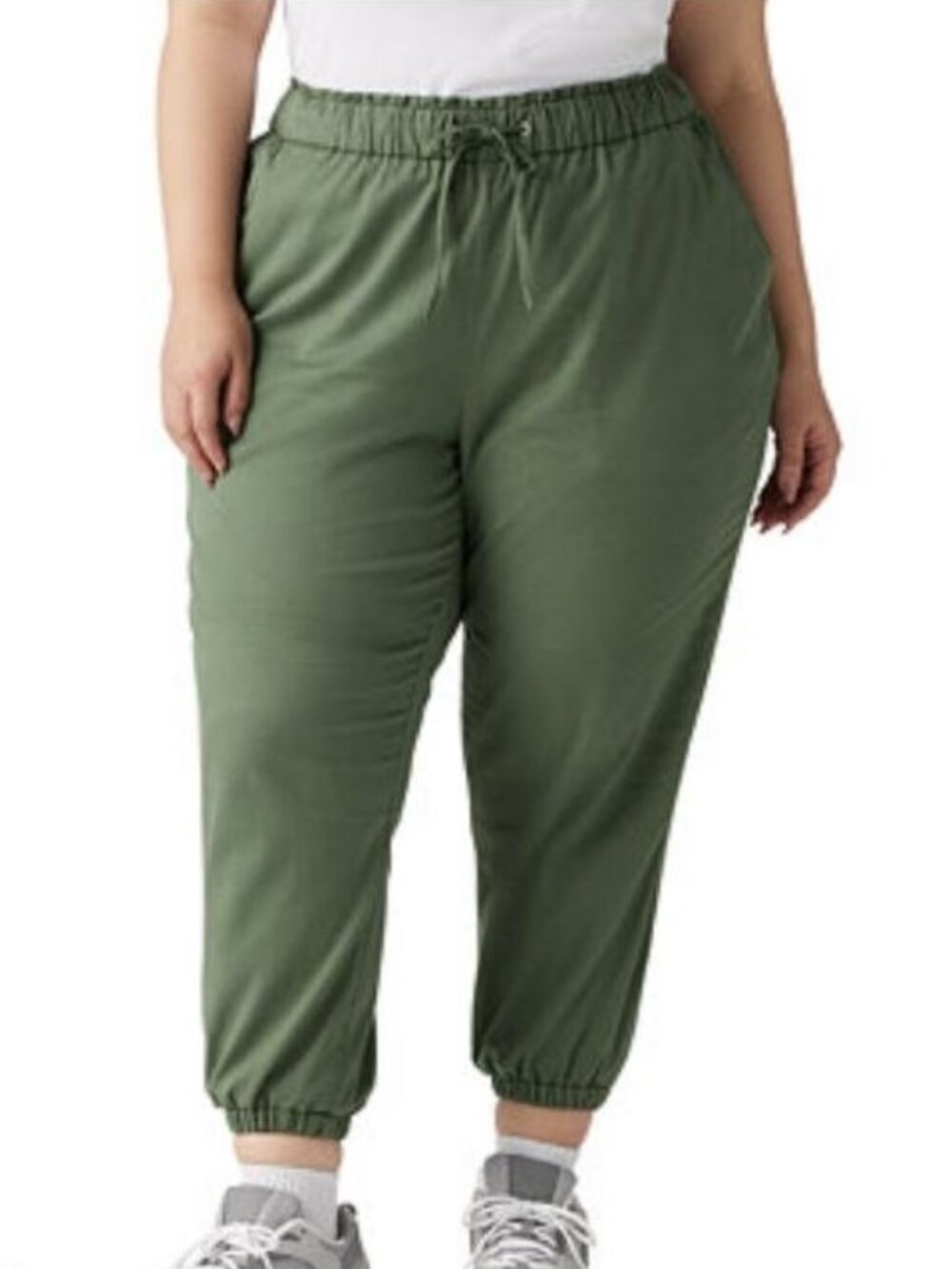 $59 Levi's Off Duty Plus Size Women's Joggers Green Size 18W